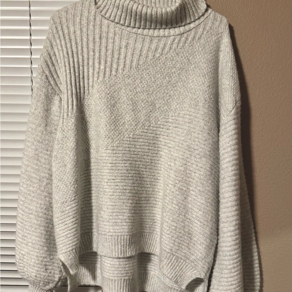Cozy Gray Turtleneck Sweater